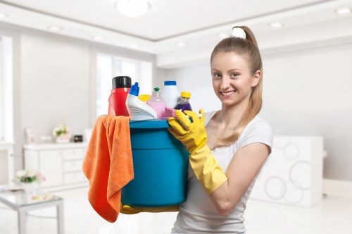 Local cleaning team working on a property in Islington