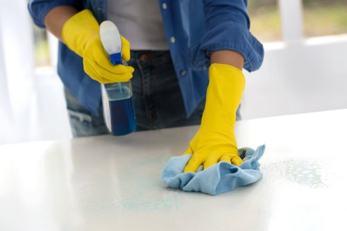 Deep cleaning of kitchen and bathroom areas in an Islington property